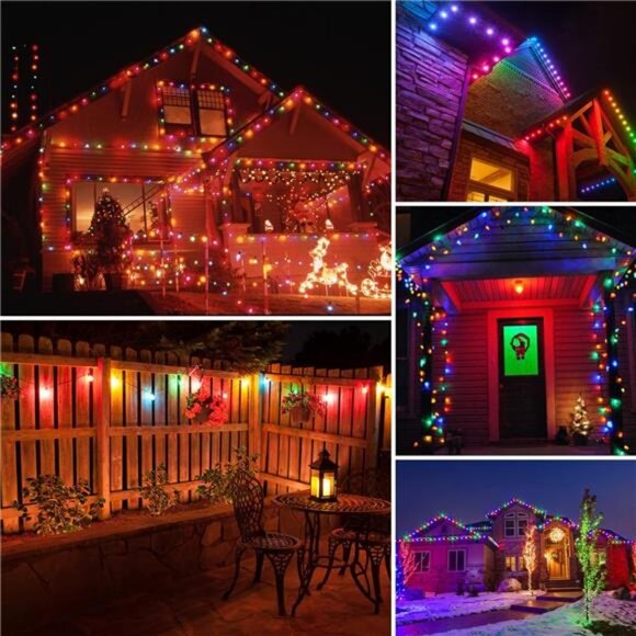 15Pack S14 Colored LED String Light Bulbs,1 Watt Plastic Shatterproof Waterproof - Picture 7 of 8